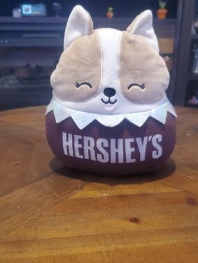 Squishmallows Hershey's Brown Tan White Corgi Plush